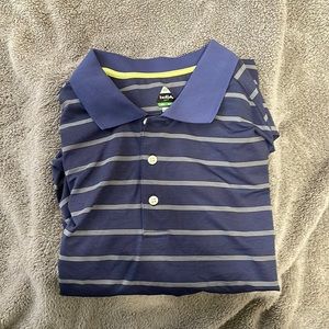 Bolle mens striped gold shirt size large